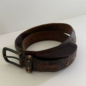 COLUMBIA || Brown Leather Men's Belt. Sz. 34